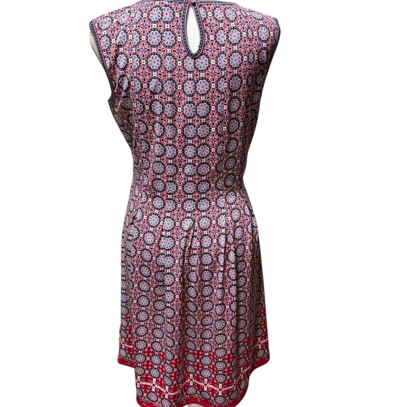 Max Studio Red and‎ Blue Patterned Dress - Picture 7 of 12
